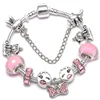 Bracelets à breloques de Style Animal, couleur argent, avec de jolies perles Marano, Bracelet fin Original pour enfants, cadeau spécial, livraison directe ► Photo 1/5