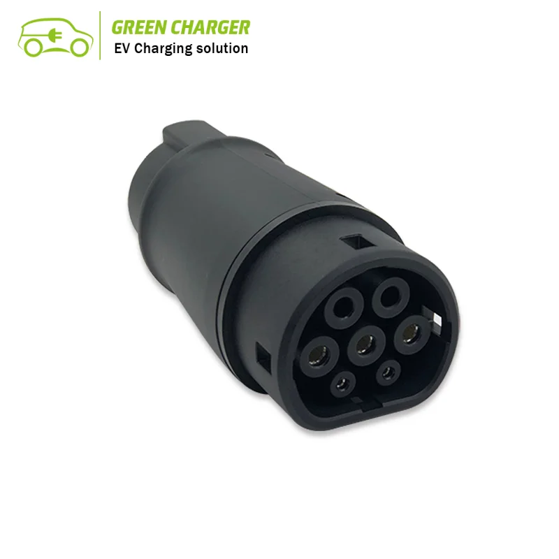Адаптер для бочка IEC 62196 Тип 2 к J1772 тип 1 Зарядка автомобиля на стороне