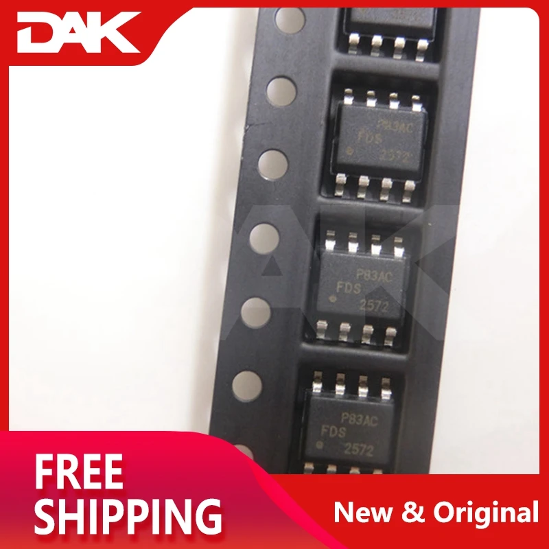 10 шт. FDS2572 микросхема MOSFET N-CH 150V 4.9A 8-SOIC