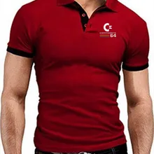 Мужская рубашка поло, новинка, летняя, короткий рукав, отложной воротник, тонкая, повседневная, дышащая, одноцветная, деловая рубашка