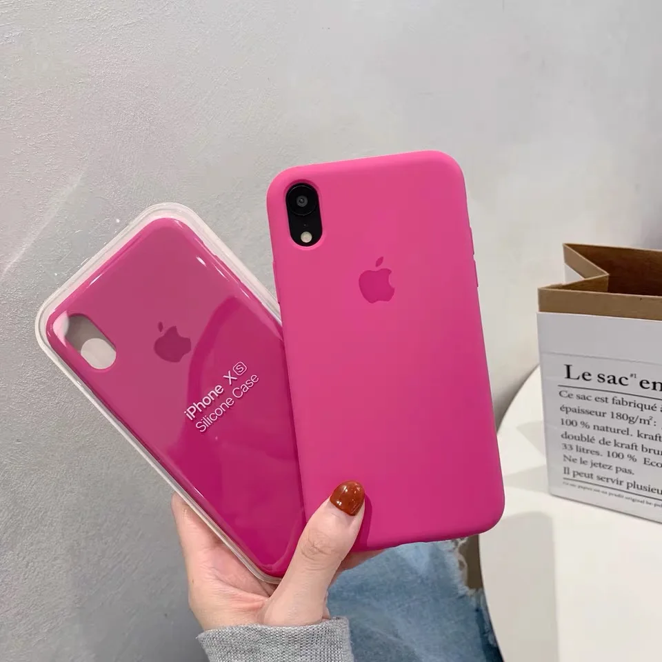 Силиконовый Жидкий чехол для телефона iPhone 6 S 7 8 Plus X XR XS MAX мягкий детской кожи
