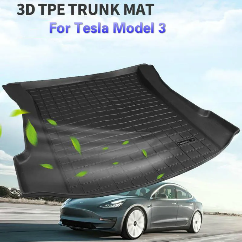 BAFIRE водонепроницаемые коврики для багажника Tesla модель 3 подгонянный