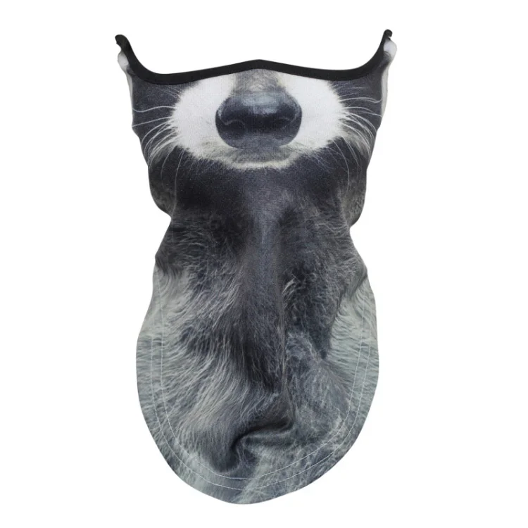 13 Mask Halloween Half-Face 3D Animal Print Cycling Outdoor Sports Mask Warm Windproof Scarf Halloween Party Men Women Mask Gift - Цвет: 13