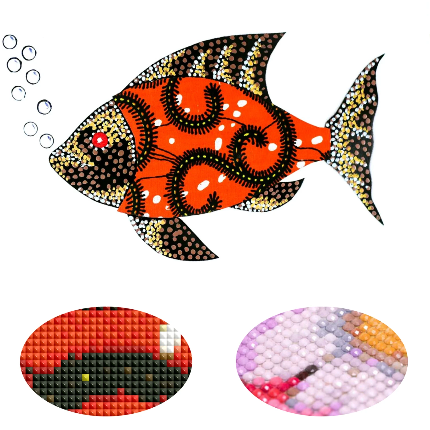 

Full Square/Round Koi Fish Stones Animal Cartoon 5D Diamond Painting Diamond Embroidery Rhinestone Picture Cross Stitch Dimond