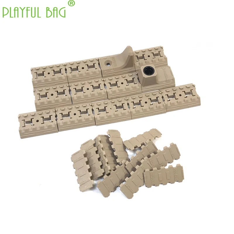Черный Игрушки нейлон handguard and Hand Blocker M-LOK система нейлон внешние фитинги модернизированного материала fishbone handguard QD25 - Цвет: Черный