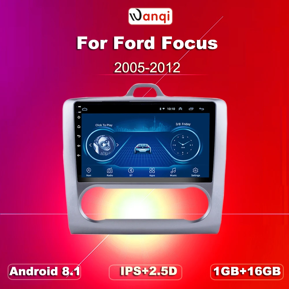 Автомобильный аудиоплеер Android 8 1 9 дюймов для Ford Focus 2006-2014 автомобильный