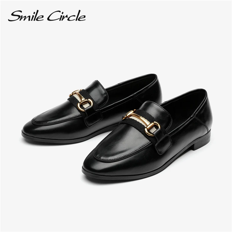 Ladies Black Slip on Mocassin Style Shoe F8R974 