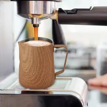 

304 Stainless Steel Pull Cup Barista Special Pointed Milk Foam Cup Pull Cylinder Milk Foam Cup Coffee Appliance