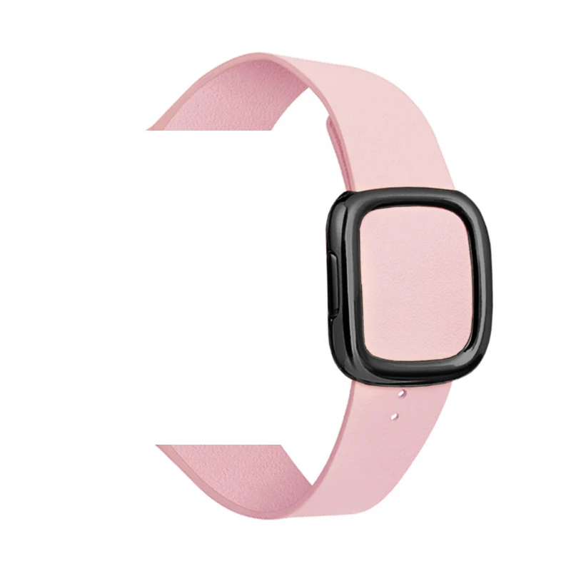 Спортивные натуральная кожа современный ремешок для наручных часов Apple Watch, версии 4 44 мм 40 мм браслет из розового золота с пряжкой для наручных часов iWatch серии 3/2/1 38 мм 42 мм - Цвет ремешка: Pink 2