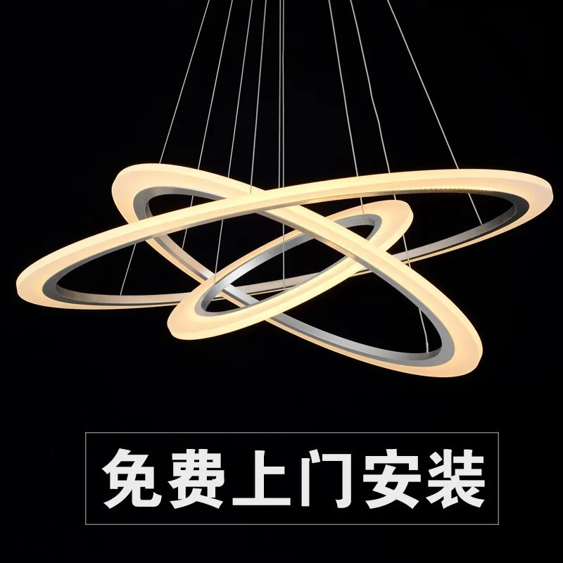 

Modern/contemporary Chrome Feature For Led Acrylic Pendant Light Living Room / Bedroom / Dining Room hanging lamp