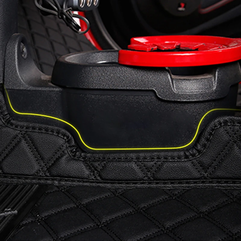 Car Mat Interior Trim Leather Protection Foot Cushion For Mercedes Smart 451 fortwo Car Styling Modified Accessories Decoration