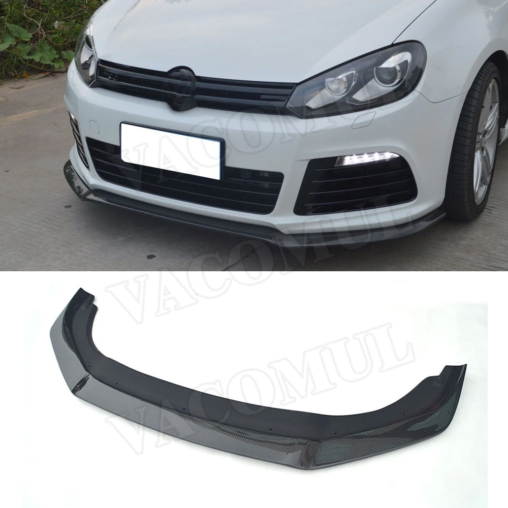 Передний спойлер из углеродного волокна/ФАП для Volkswagen VW Golf 6 VI MK6 R20 2010-2013 E Style