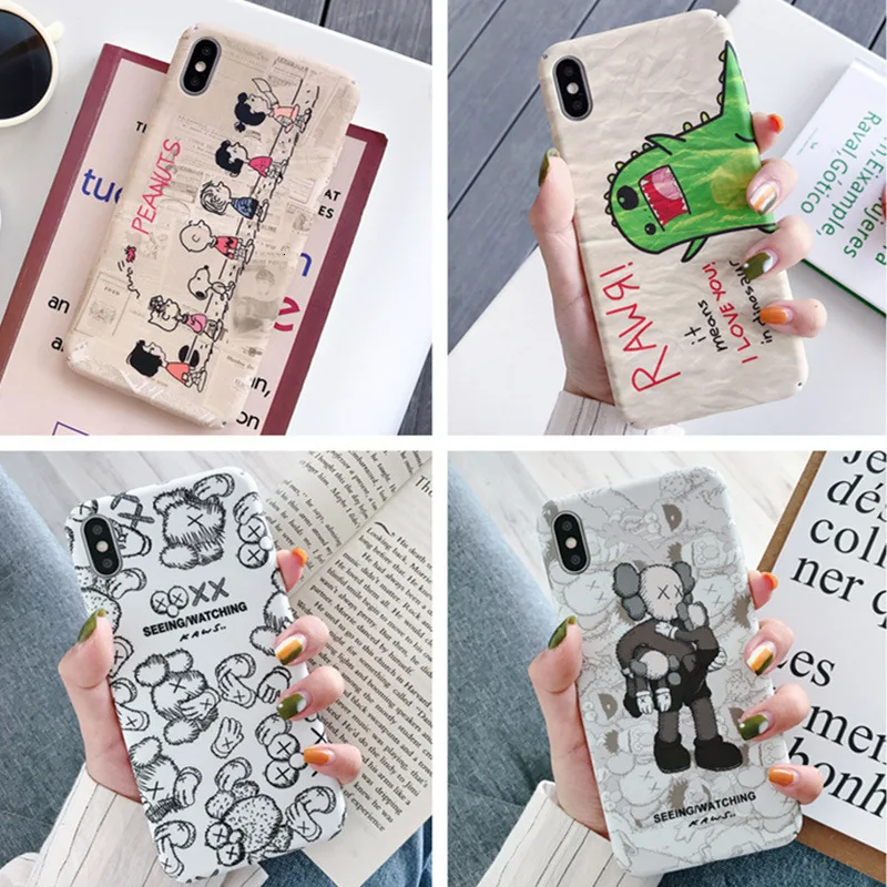 Новые Водные наклейки мультфильм чехол для телефона iPhone X XS XR XSMax 8 7 6 6S PluS аниме