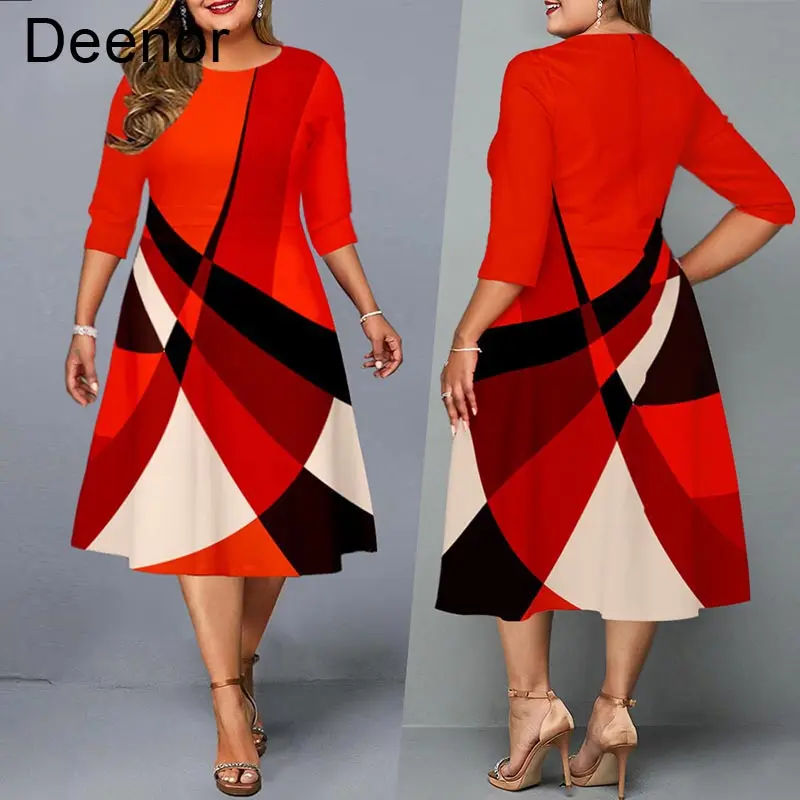 Рисунок 2 - Женское вечернее платье с геометрическим принтом