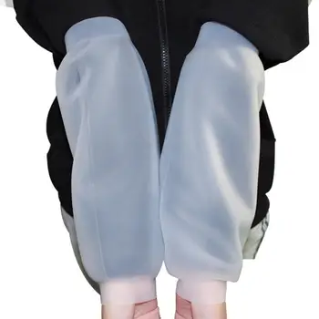 

1 Pair Waterproof Sleeves Silicone High Elastic Sleeves Non-Toxic Protective Gloves Kitchen Home Cleaning