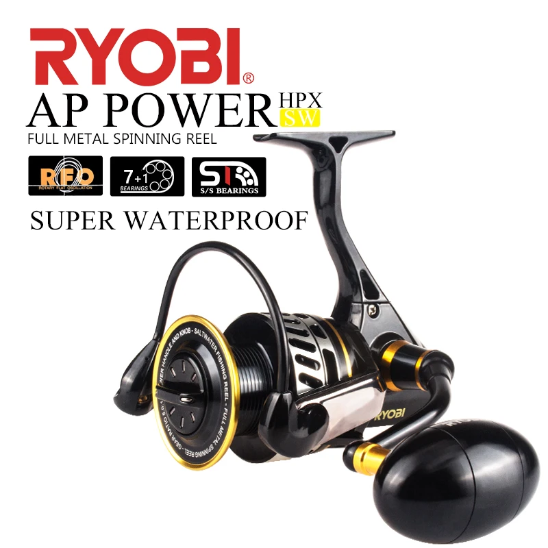 Spinnrolle Meeresrolle Spring Load Anti Reverse RYOBI AP Power 2000 4000 5000 