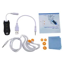 Fasdga 8GB mp3-плеер плавание подводный дайвинг спа+ fm-радио водонепроницаемые наушники черный