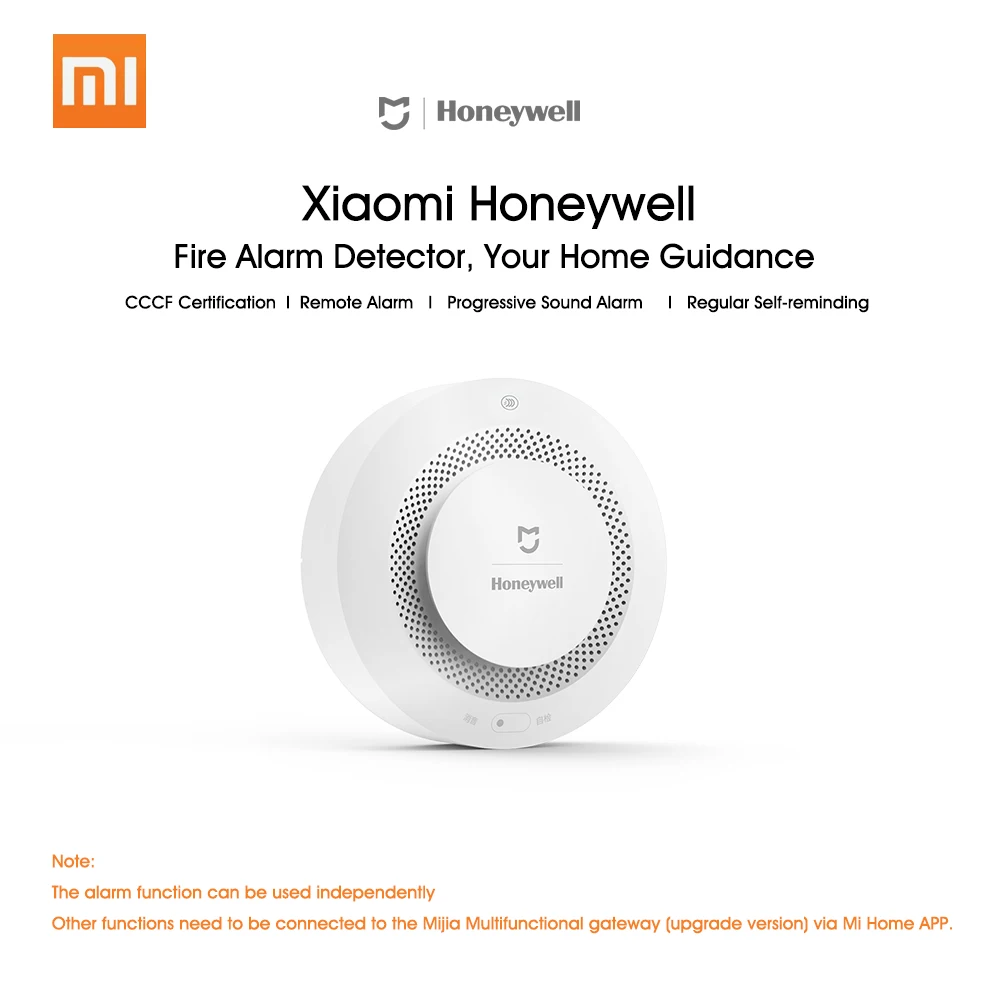 Xiaomi Mijia Honeywell пожарная сигнализация датчик дыма звуковая визуальная заметка