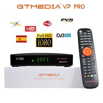 

2020 New Gtmedia V7 PRO 1080P Full DVB-S2X/T2/Cable Support H.265 YouTube Through USB Wifi Dongle and Sharing with Europe Cline