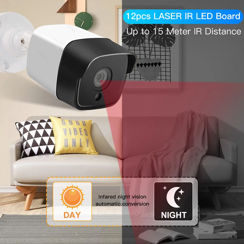 4ch 5MP POE Kits H.265 System CCTV Security PoE NVR Outdoor Waterproof IP Camera Surveillance Alarm Video P2P 1080P 2MP KITS