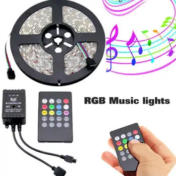 

Light Strip LED String Music Control RGB Dimmable Party Waterproof Home Decor Atmosphere Lamp Fairy Light Super Bright SMD 2835
