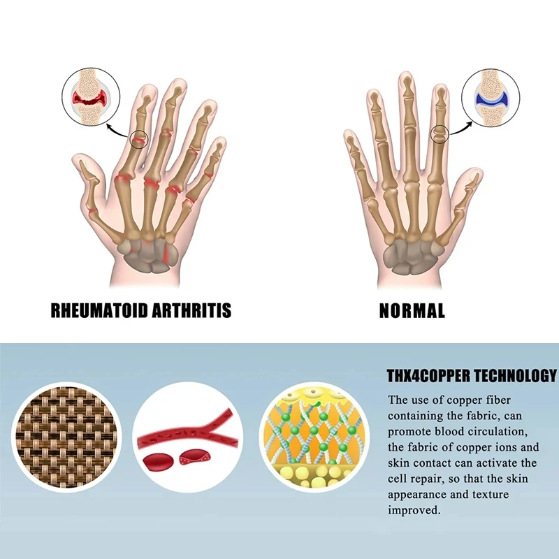 Compression Gloves 1 Pair Arthritis Touch Screen Gloves Anti-Arthritis Treatment Compression Pain Relief Joints Warm Winter
