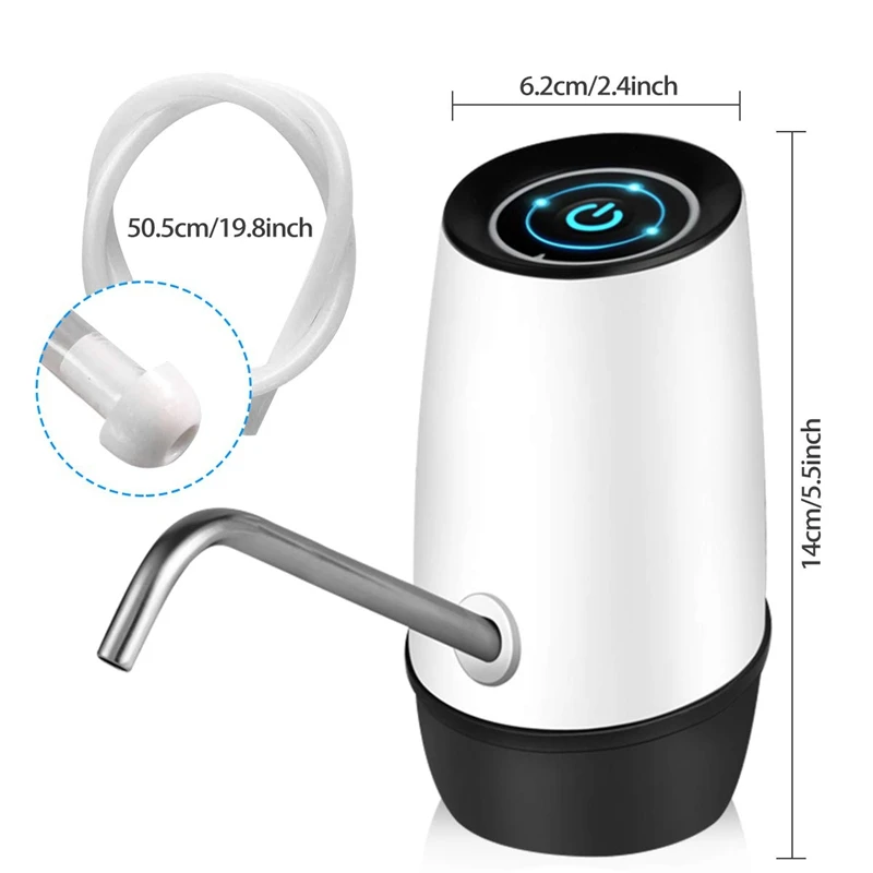 Bottle Water Pump,Electric Drinking Water Pump 5 Gallon USB Charging Portable Water Dispenser Water Bottle Switch for Home Kitch