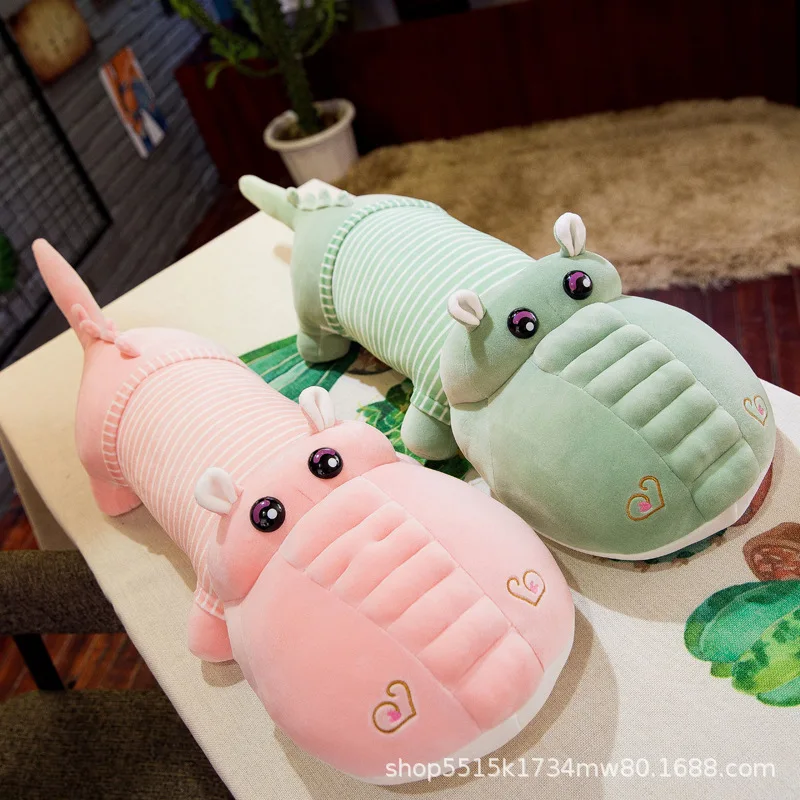 

Hot Selling Software Stripes Crocodile Doll Plush Toys Pajama Pillow Children Doll Customization of Individual Character