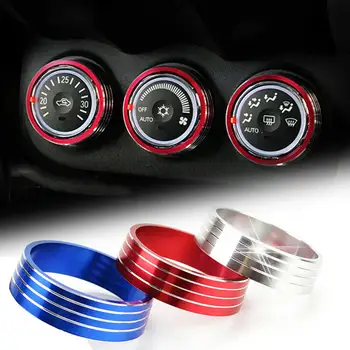 

Air Conditioning Knob Decorative Ring For Outlander Lancer EVO Heater Climate Control Switch Panel Buttons Knobs Cover