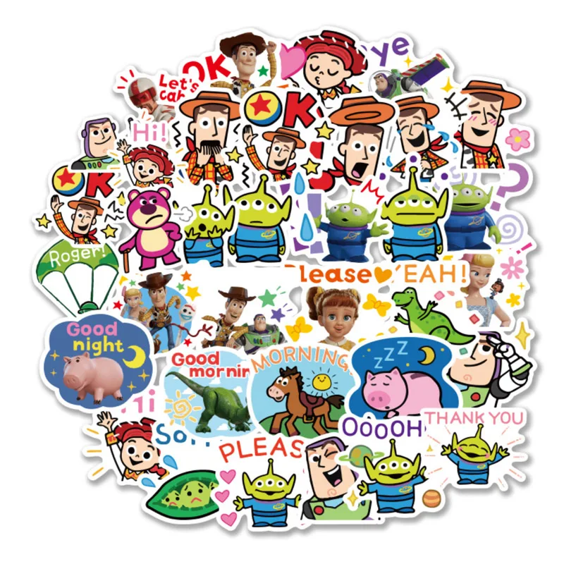 80PCS Disney font b Toy b font Story 4 Sticker Forky Woody Alien Buzz Lightyear Waterproof