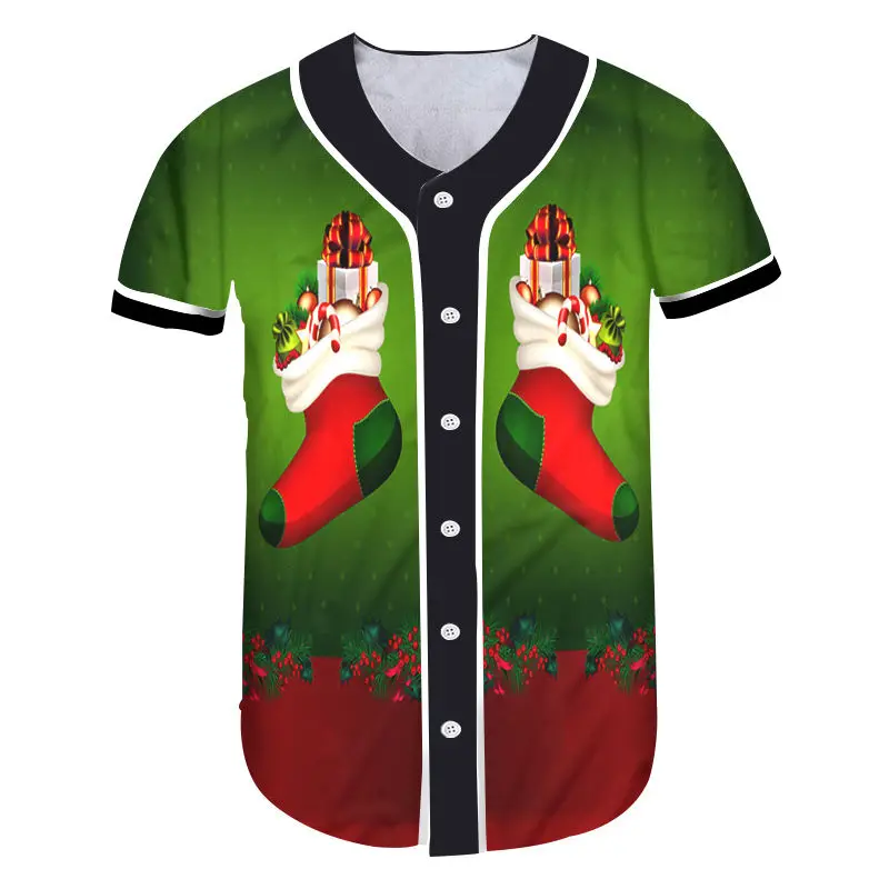 christmas baseball jersey