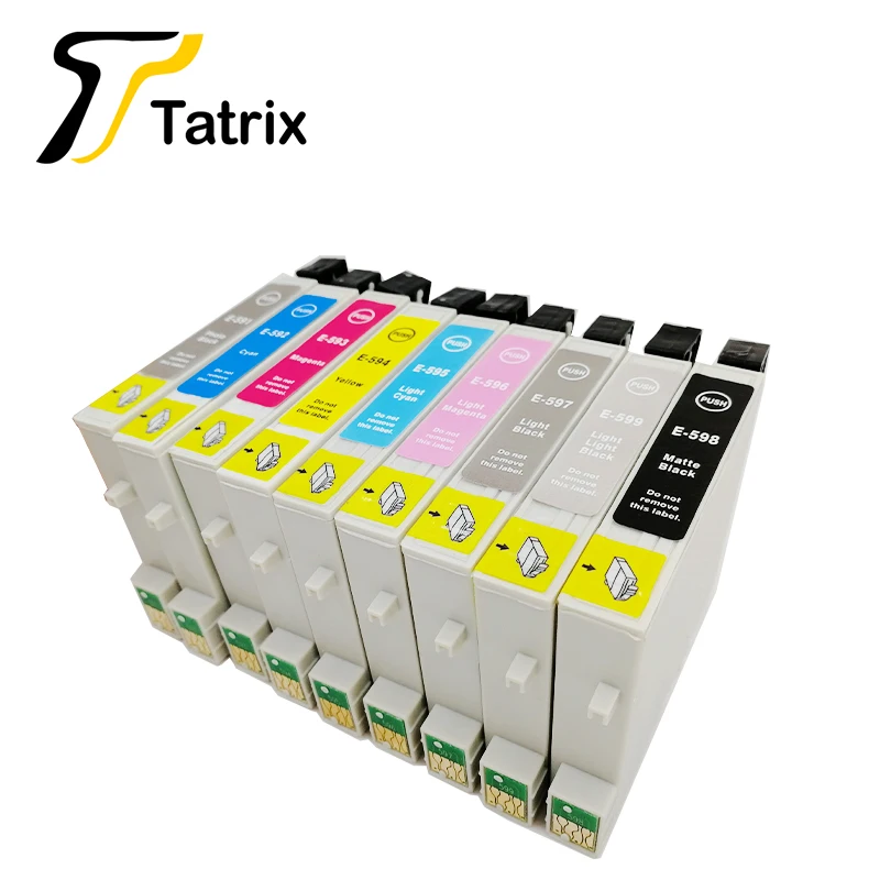 Совместимый картридж для T0591 T0591-T0599 для принтера Stylus Photo R2400