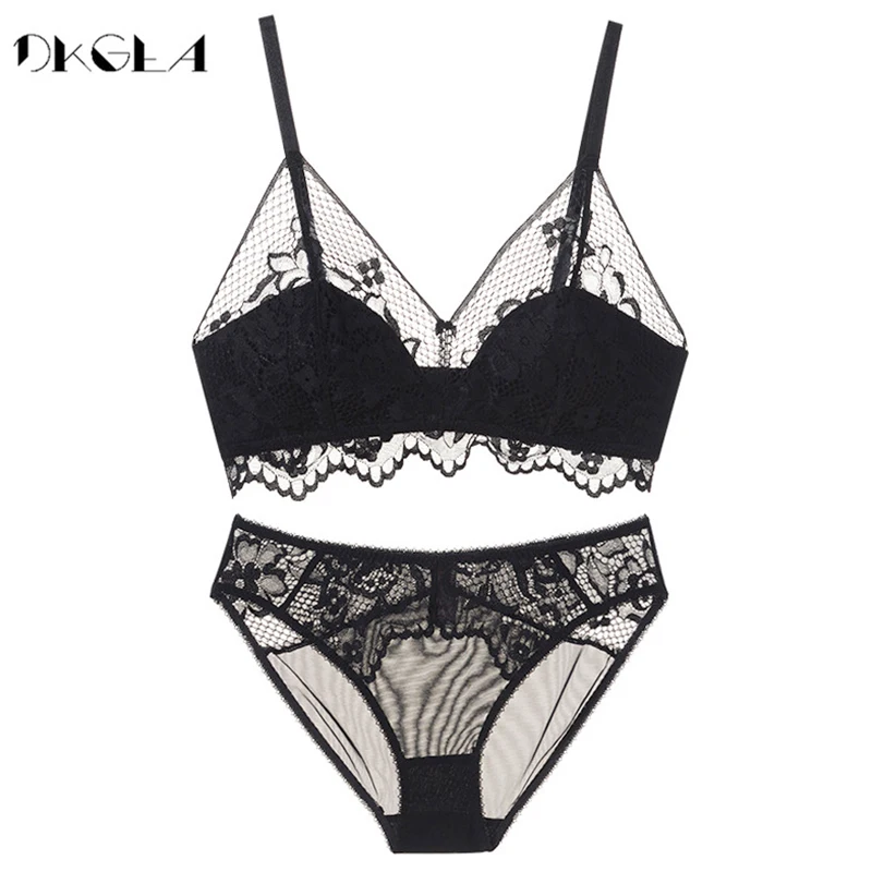 Koop Nieuwe Top Groene Beha Slipje Set Borduurwerk Lingerie Lace Beha Draad Gratis Plus Size Vrouwen Ondergoed Sets Sexy Bras Dunne katoen