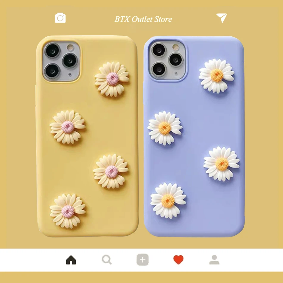Чехол Daisy Sunflower для Samsung S20 Ultra Note 10 20 Plus модный DIY Galaxy S8 S9 S10 A81 A91 мягкий чехол из ТПУ |
