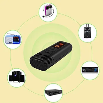 

Rechargeable Portable Teacher Salesman Guide Voice Amplifier Coaches Loudspeaker Wireless Transmission Handheld Mini Microphone