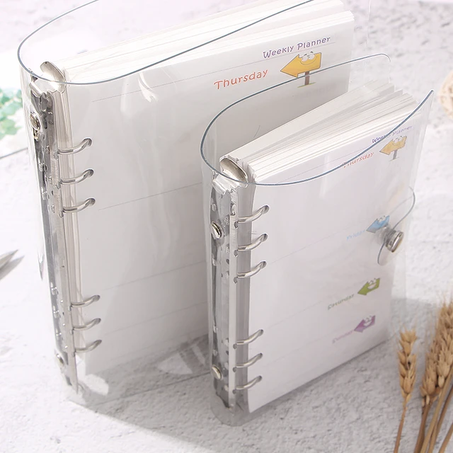 Binder A5 Planner Transparent  A5 Notebook Transparent Cover - A5 Loose  Leaf - Aliexpress