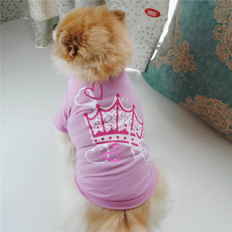 Хлопковая футболка для кошек, мягкая одежда для щенков, собак, милая Одежда для питомцев, весенне-осенняя рубашка, повседневные жилеты для маленьких домашних животных