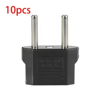 

10pcs US To Euro Conversion Plug Adapter Power Plug Converter Travel household Adapter Durable Charging Convertor Hot Sale