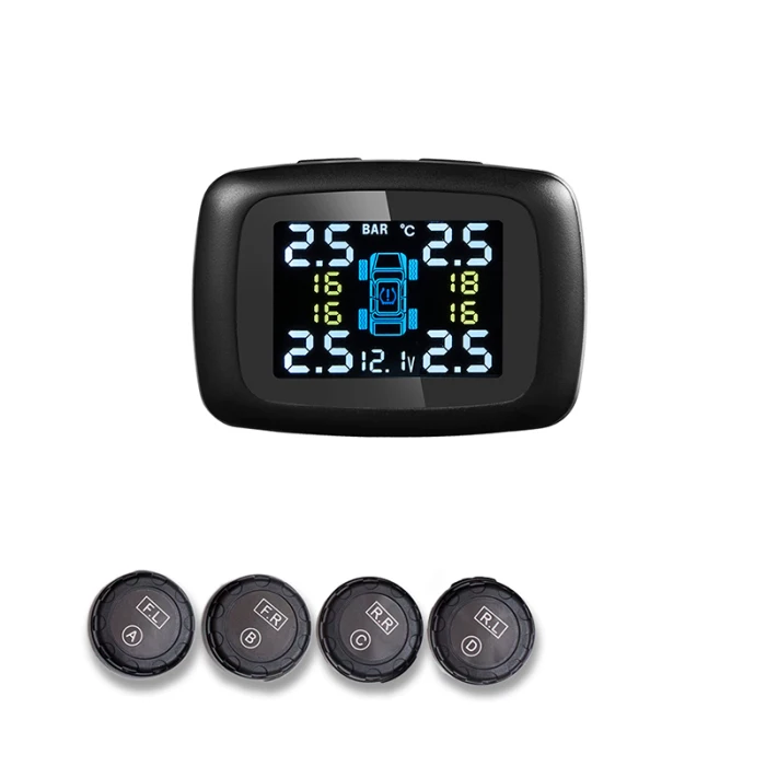 Система контроля давления в автомобильных шинах TPMS цифровой дисплей в реальном времени 4 датчика XR657