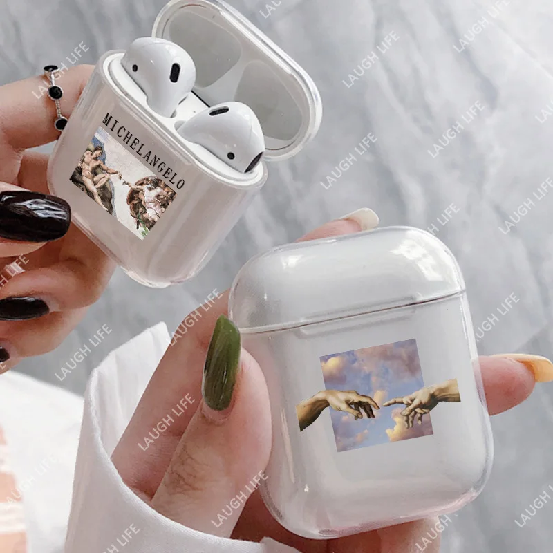 

Silicone Cases For Airpods Black Art Transparent Case For Clear AirPods Cases Silicone Protective Cover Wireless Earphone Cases