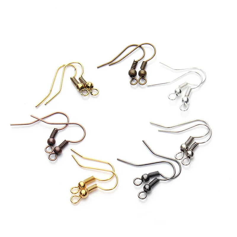 

100pcs/Set 20x17mm DIY Earring Findings Earrings Iron Hook Earwire Jewelry Clasps Hooks Fittings DIY Jewelry Making Accessories