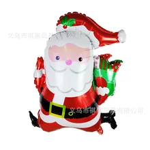 Стиль Санта Клаус Алюминиевая Пленка воздушный шар настраиваемые рождественские принадлежности атмосферные декоративные праздничные шары набор