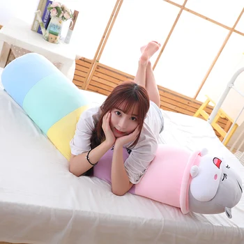 

70/90/110 cm hamster long pillow plush toy cartoon animal mouse soft down cotton filled doll girl sleeping pillow long pillow