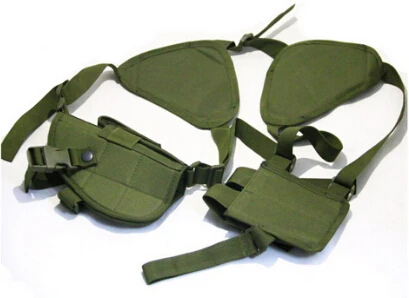 green Регулируемый военный тактический страйкбол наплечный пистолет кобура подсумок закрытие продвижение - Цвет: green