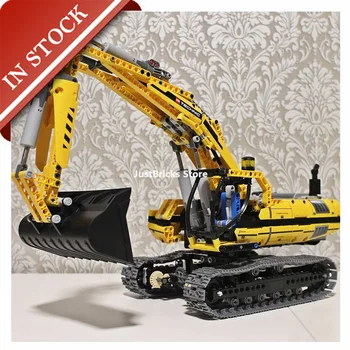 

Technic Motorized Excavator 8043 20007 In Stock Building Block 1123Pcs Bricks Car 90007 Electric Remote Control Model Gifts