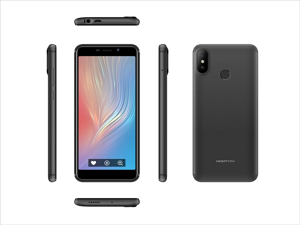 HOMTOM C2 5," 18:9 HD+ 4G смартфон Android 8,1 четырехъядерный 2 Гб ОЗУ 16 Гб ПЗУ мобильный телефон с функцией распознавания лица 3000 мАч