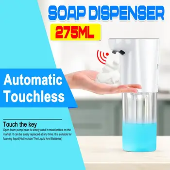 

275ml Intelligent Automatic Liquid Soap Dispenser IR Sensor Induction Foaming Hand for Kitchen Bathroom (Without Liquid)