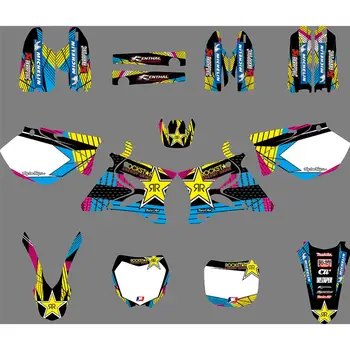 

Full Graphics Decals Stickers Motorcycle Background Custom Number Name 3M Matte For YAMAHA YZ125 YZ250 YZ 125 YZ 250 2002-2014