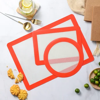 

Silicone Baking Mat Non-Stick Oven Liner Sheet Pad Microwave Heat Resistant Mat Macaron Pastry Rolling Dough Mats Baking Tools