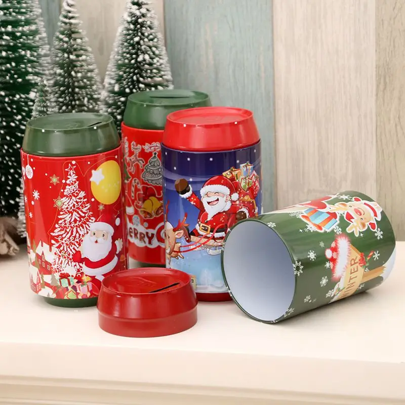 Рождественская Копилка коробка для хранения игрушек елка конфеты банка